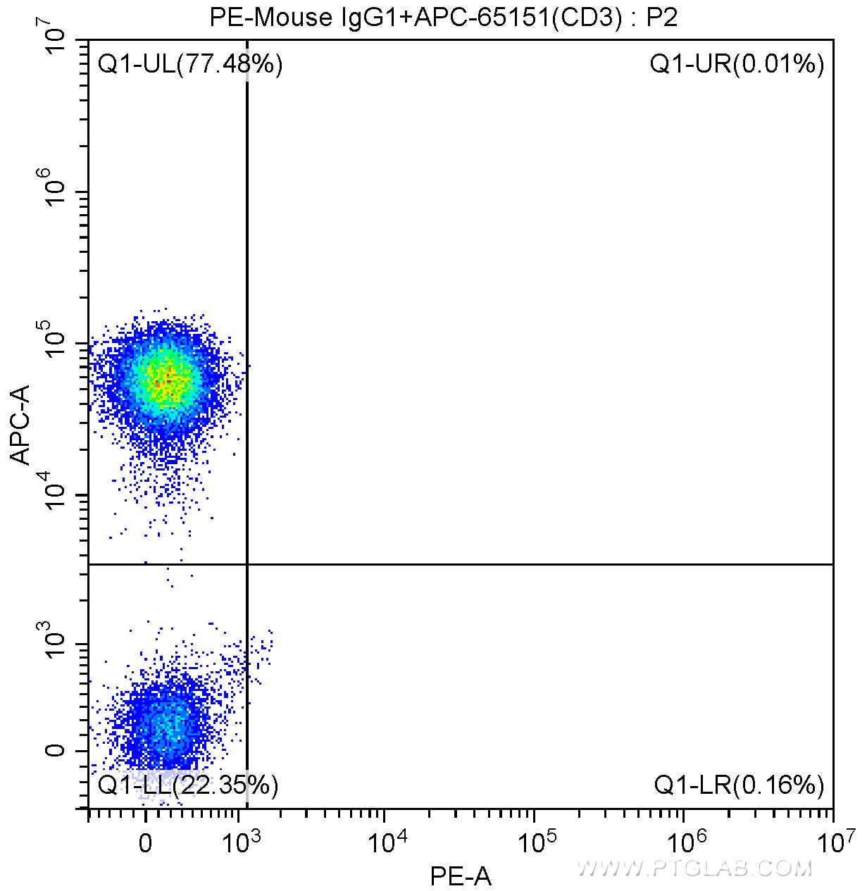 CD54 (ICAM-1) Antibody FC human peripheral blood lymphocytes  PE-65075