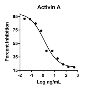 Humankine®アクチビンAの活性評価グラフ