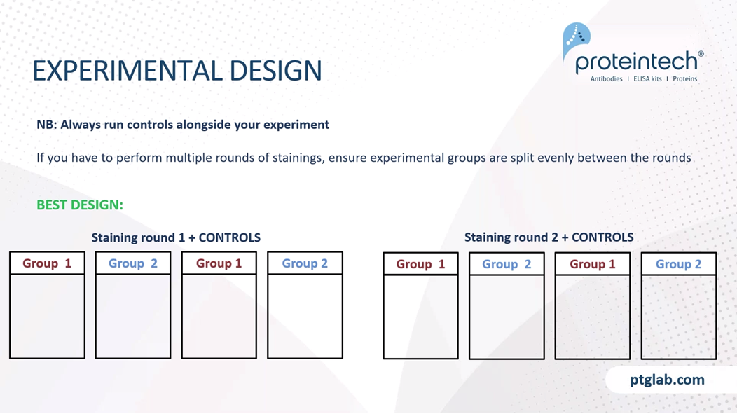 experimental design best practice