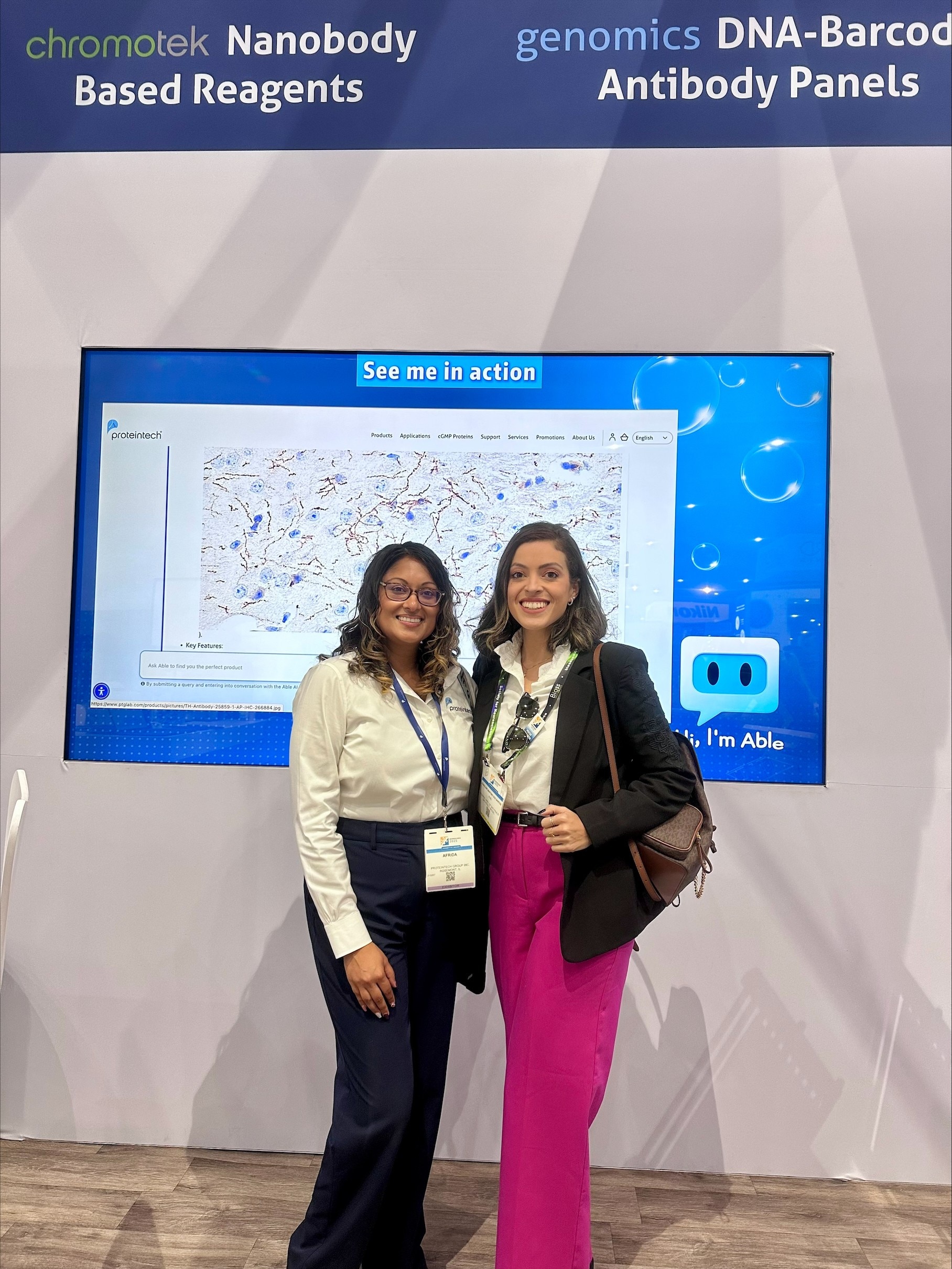 It was great to meet our 2025 SfN Travel Grant winner, Karoline Martins, PhD at the Proteintech booth in San Diego.