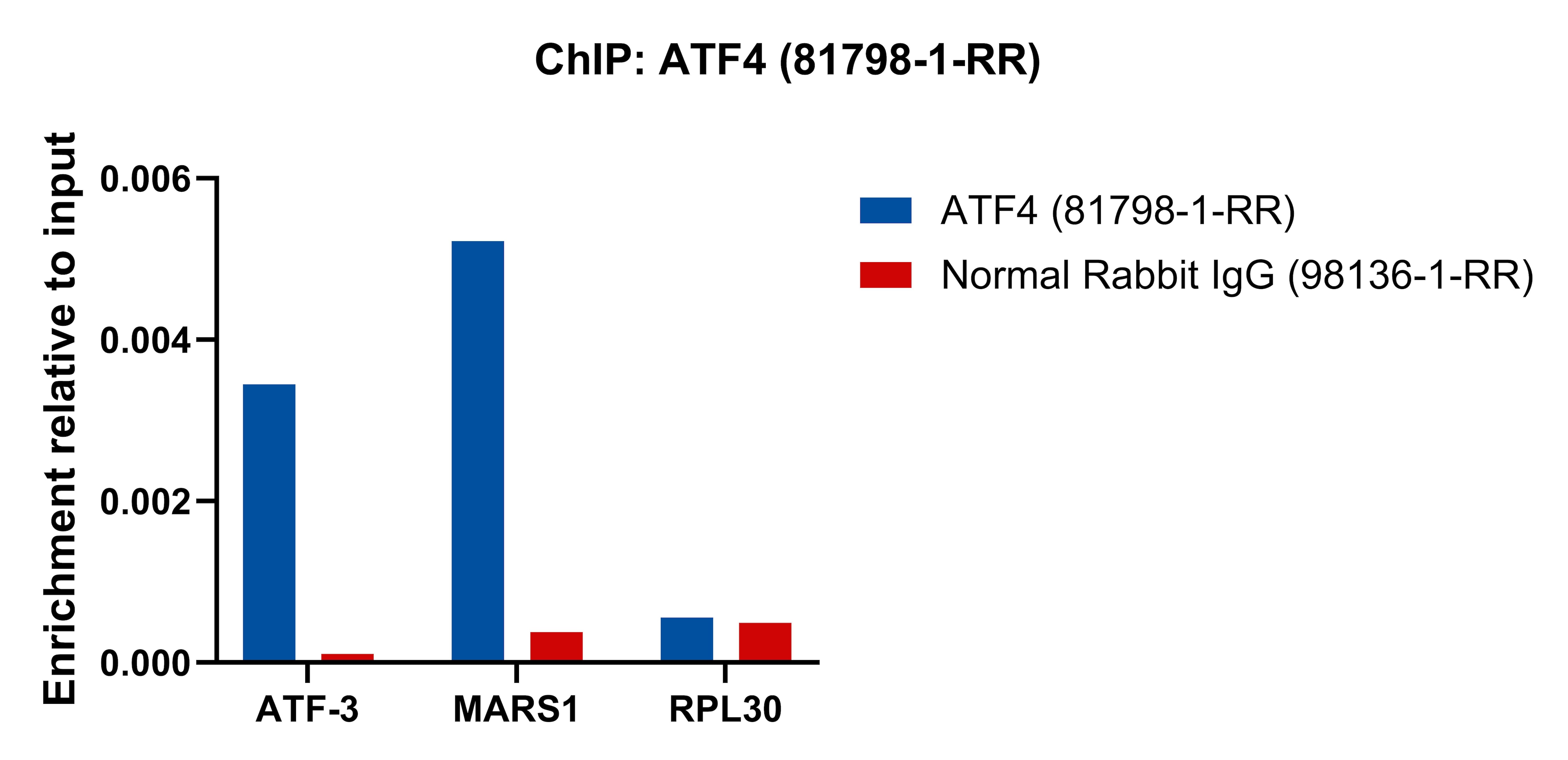 ChIP experiment of NIH/3T3 cells using ATF4 Recombinant antibody (81798-1-RR)