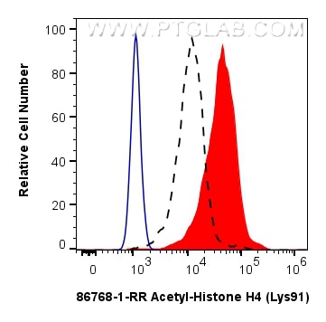 Flow cytometry (FC) experiment of NIH/3T3 cells using Acetyl-Histone H4 (Lys91) Recombinant monoclonal a (86768-1-RR)