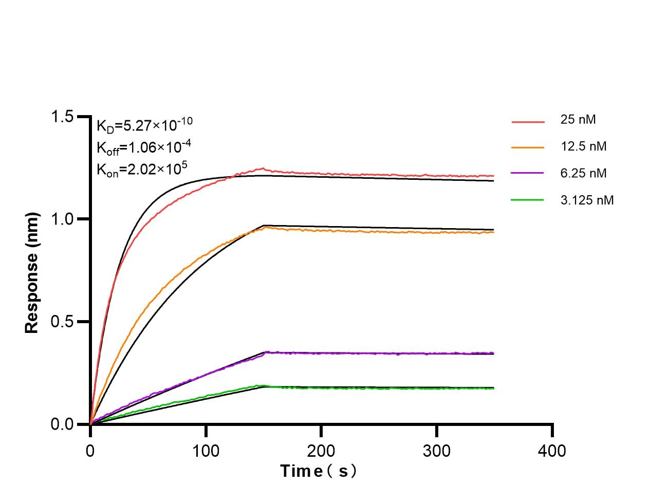 Affinity and Kinetic Characterization of 86960-1-RR