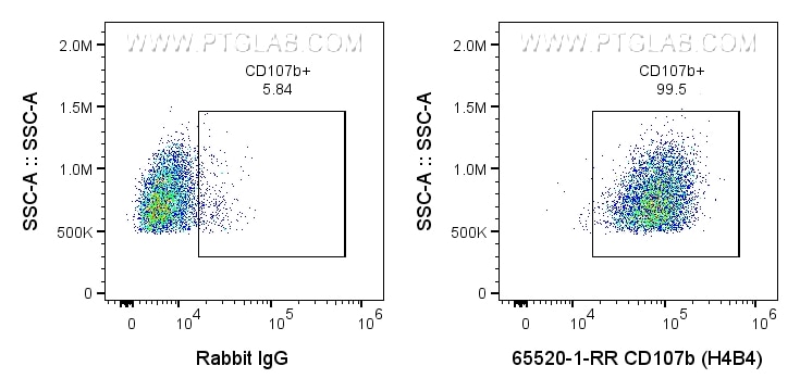 FC experiment of human PBMCs using 65520-1-RR