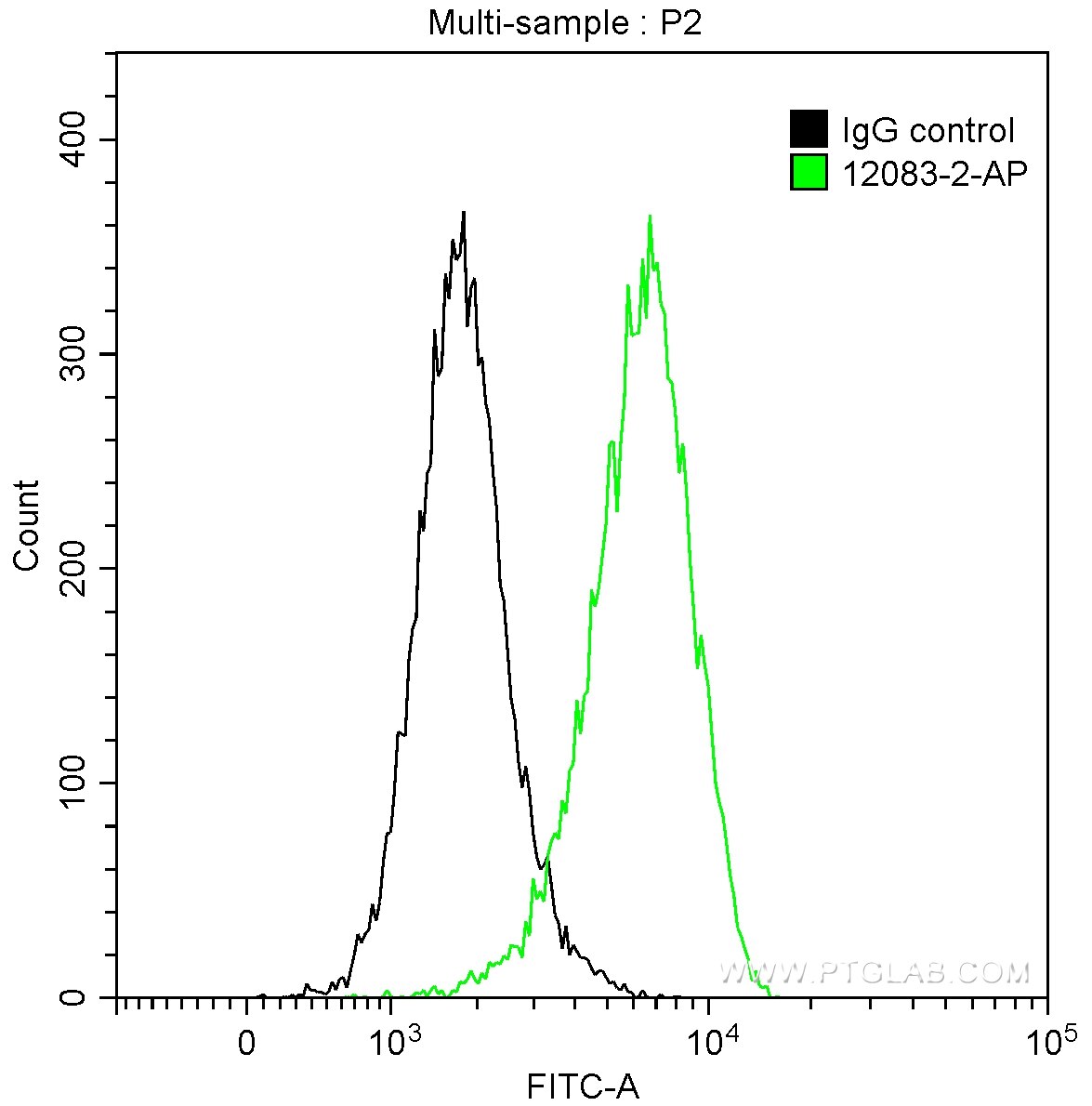 FC experiment of K-562 using 12083-2-AP