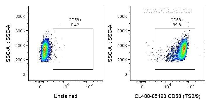 FC experiment of human PBMCs using CL488-65193