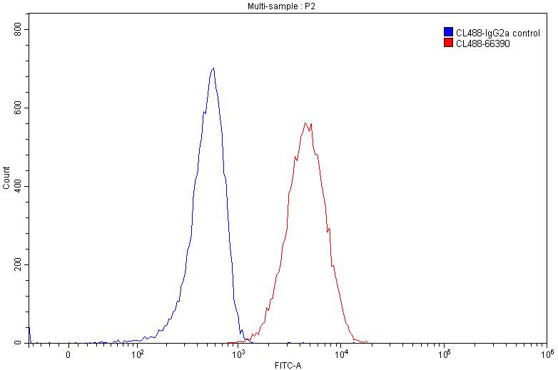 FC experiment of Raji using CL488-66390