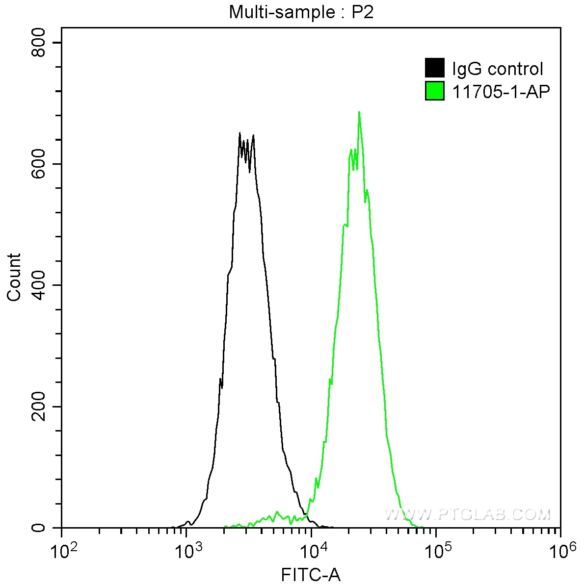 Flow cytometry (FC) experiment of HeLa cells using CDK9 Polyclonal antibody (11705-1-AP)