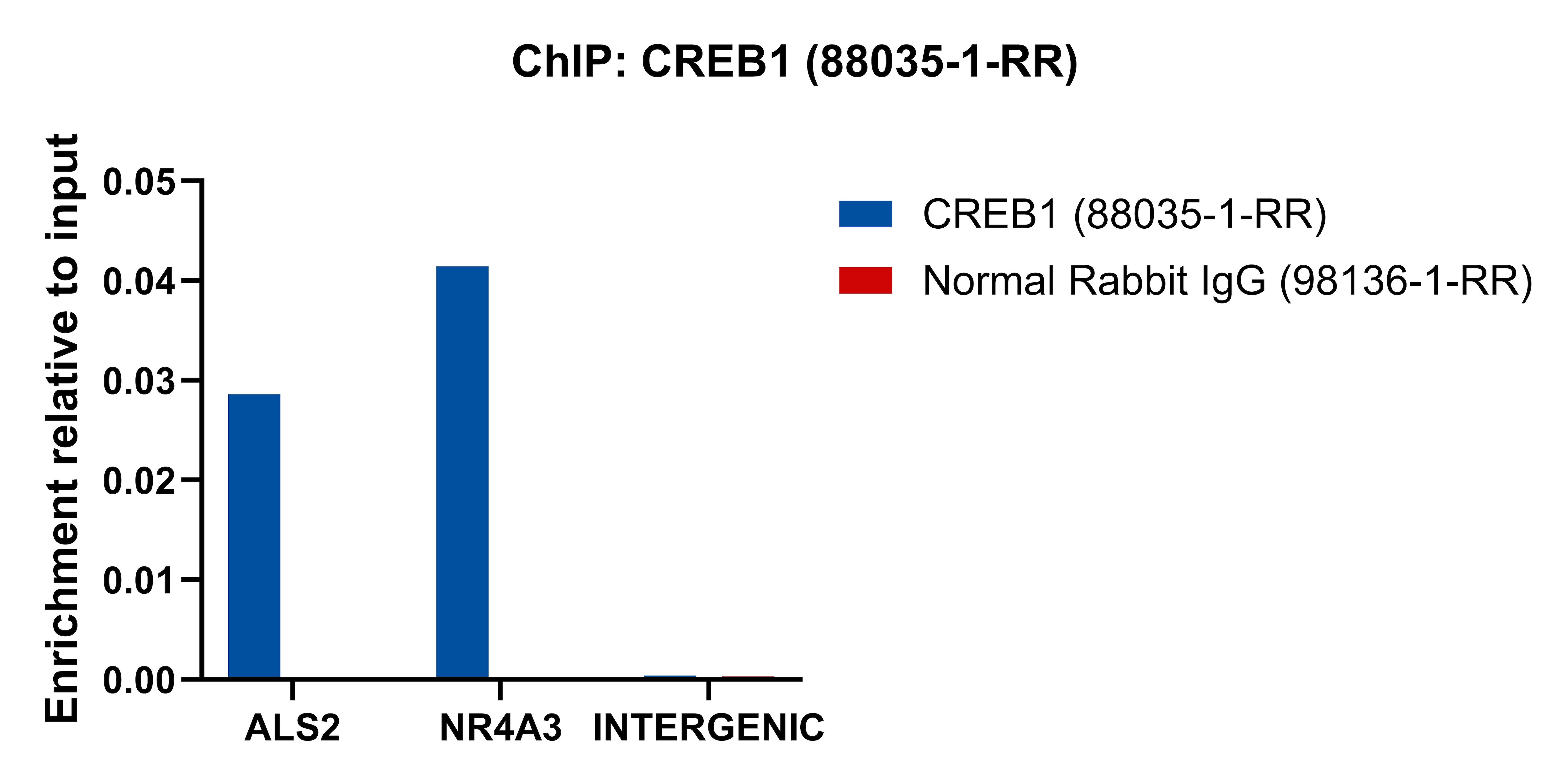 ChIP experiment of HEK-293 cells using CREB1 Recombinant monoclonal antibody (88035-1-RR)