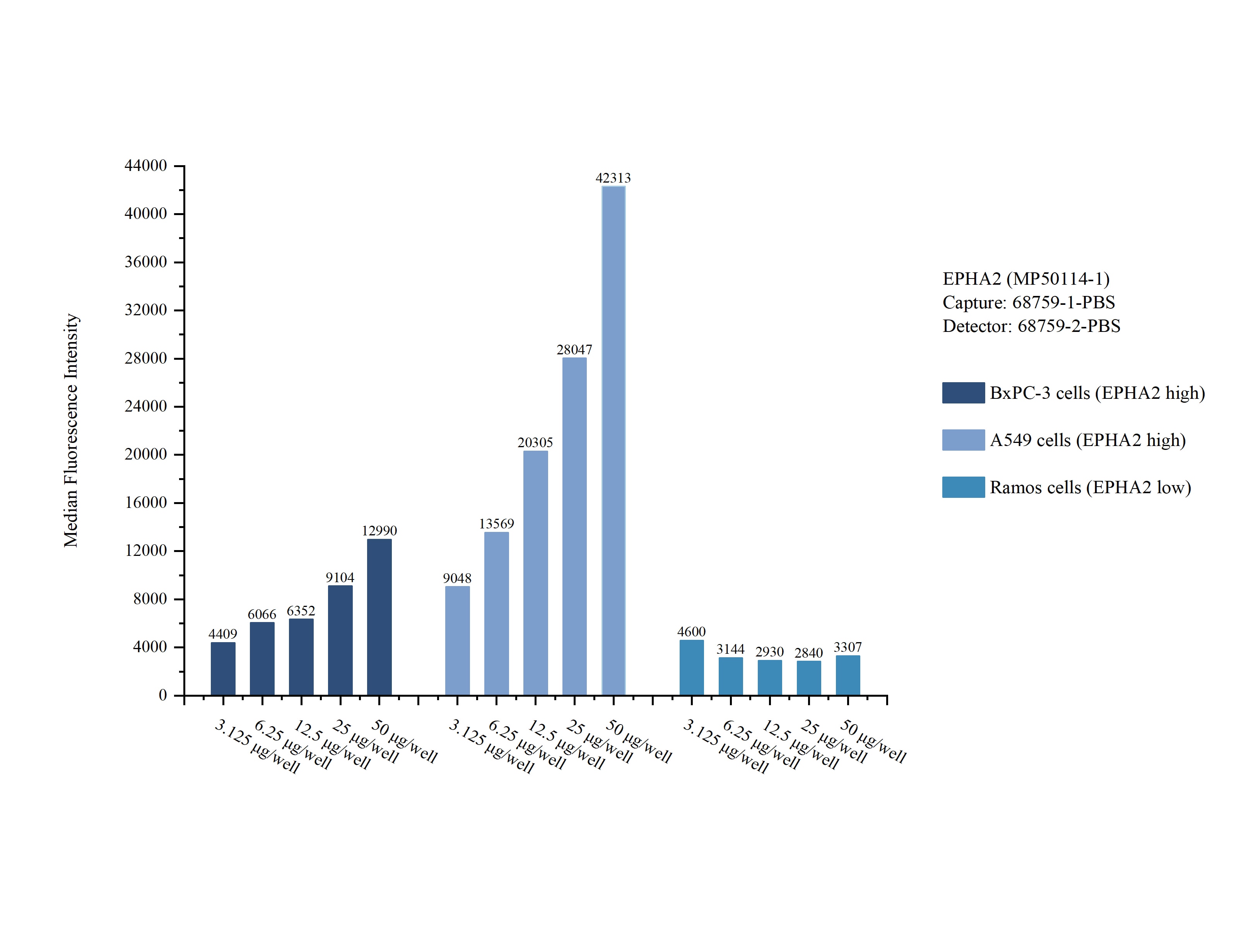 Cytometric bead array sample test of MP50114-1