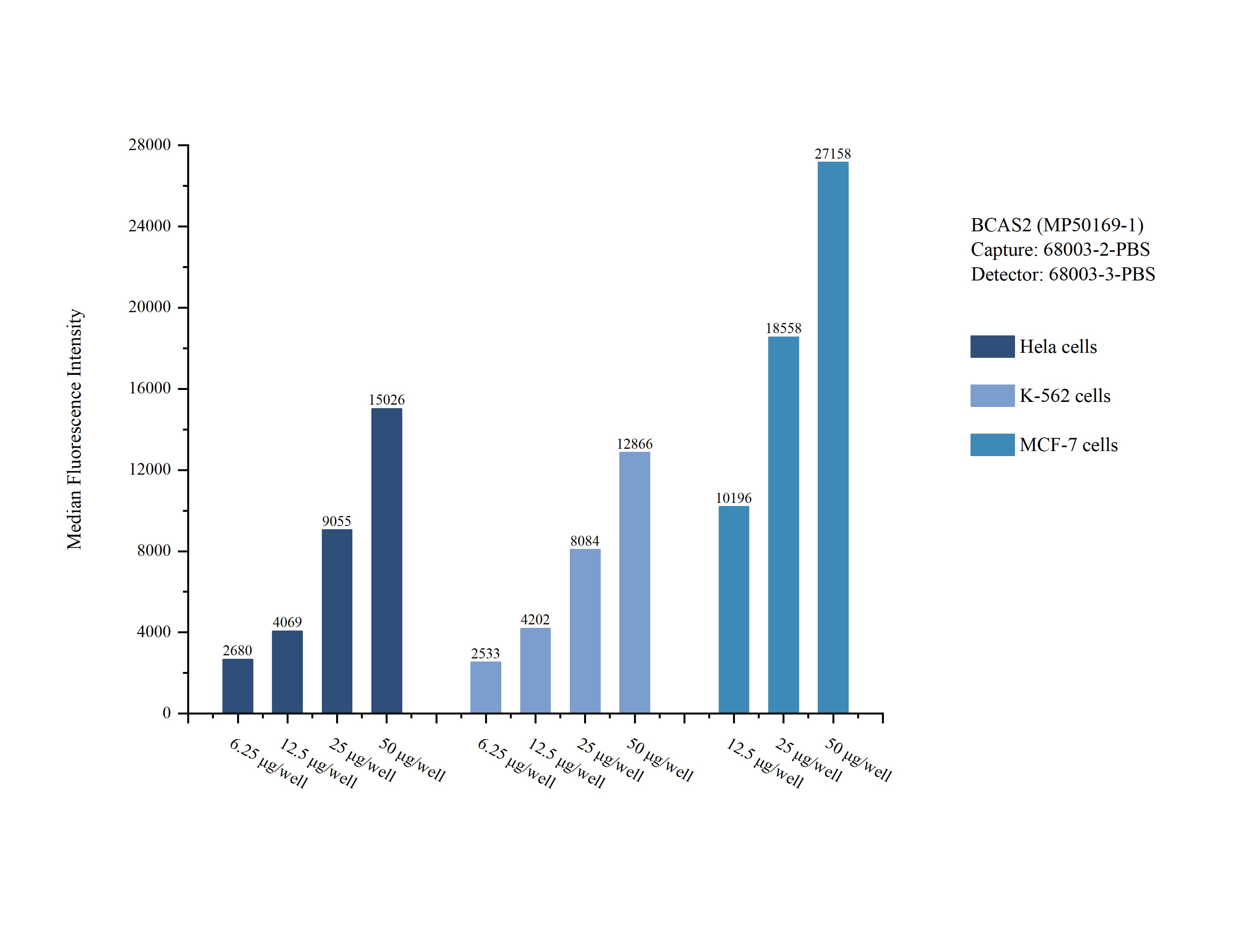 Cytometric bead array sample test of MP50169-1