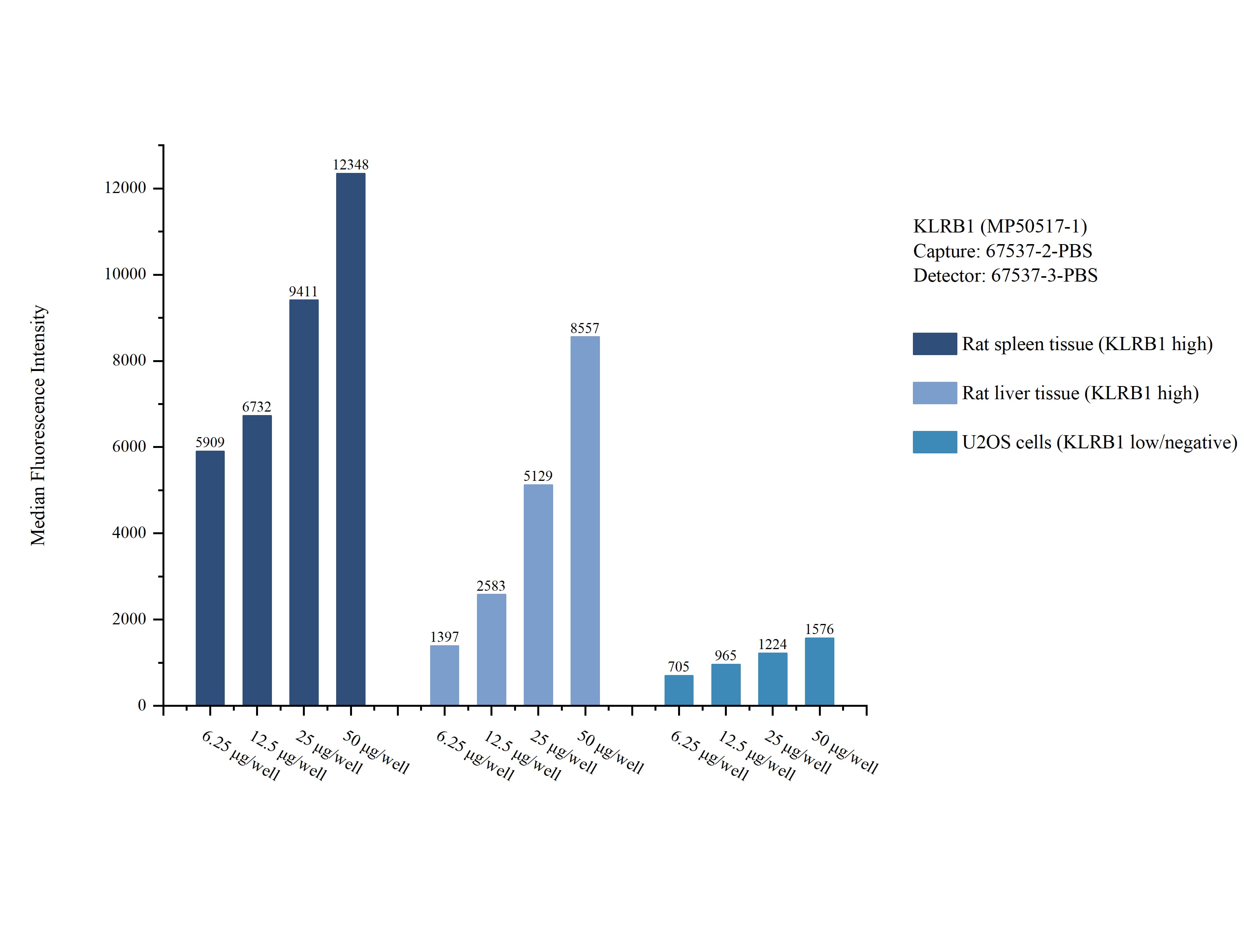 Cytometric bead array sample test of MP50517-1