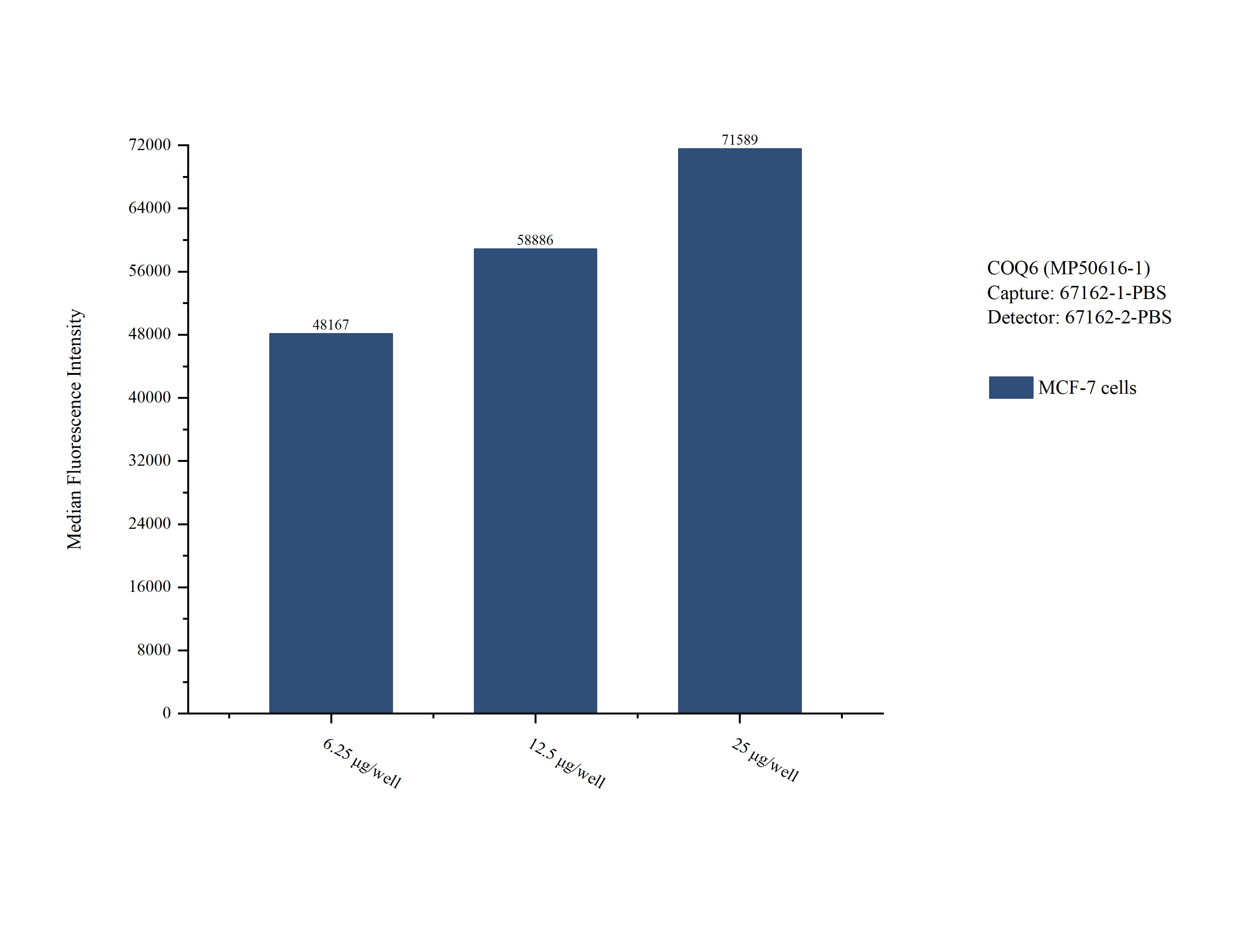 Cytometric bead array sample test of MP50616-1