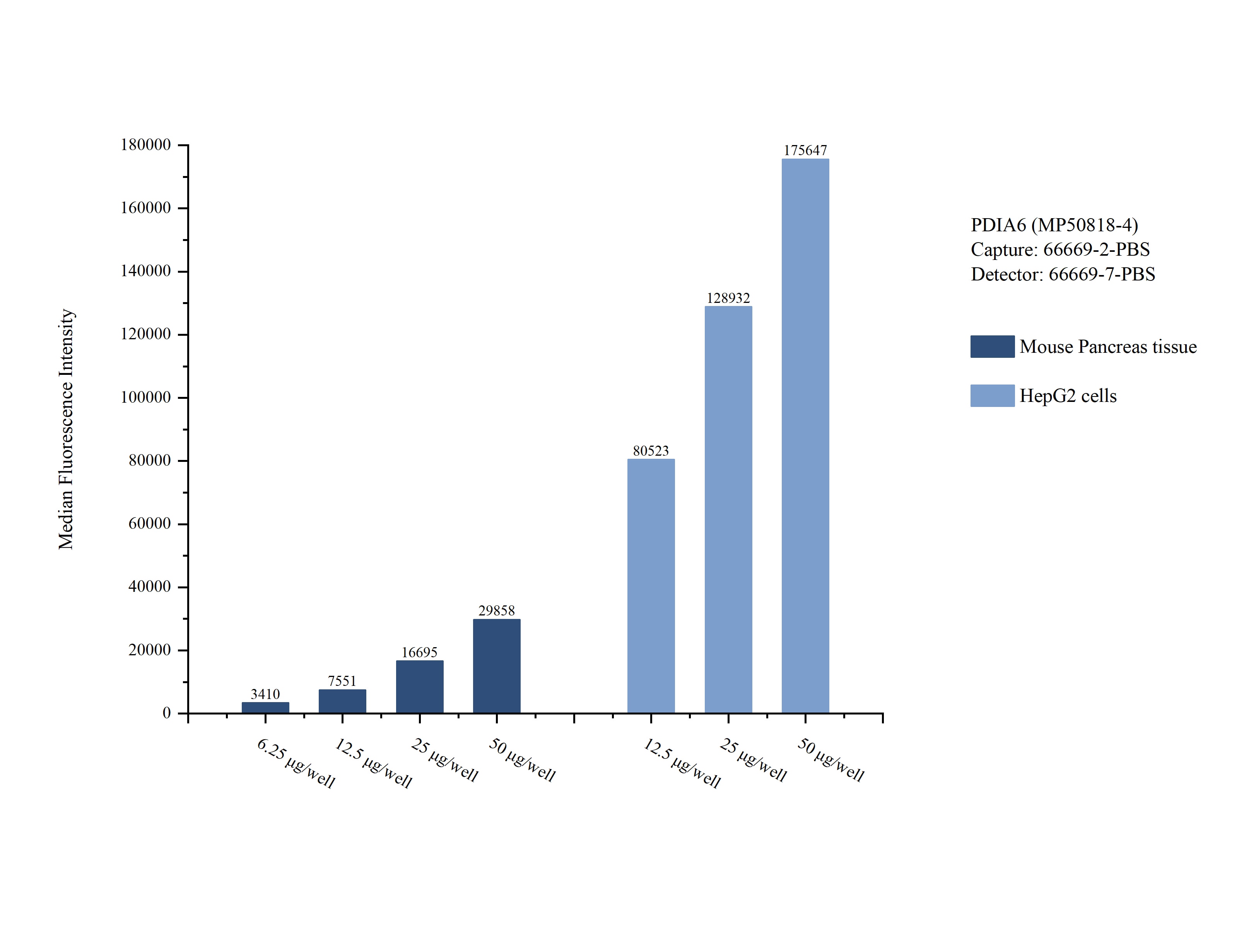 Cytometric bead array sample test of MP50818-4