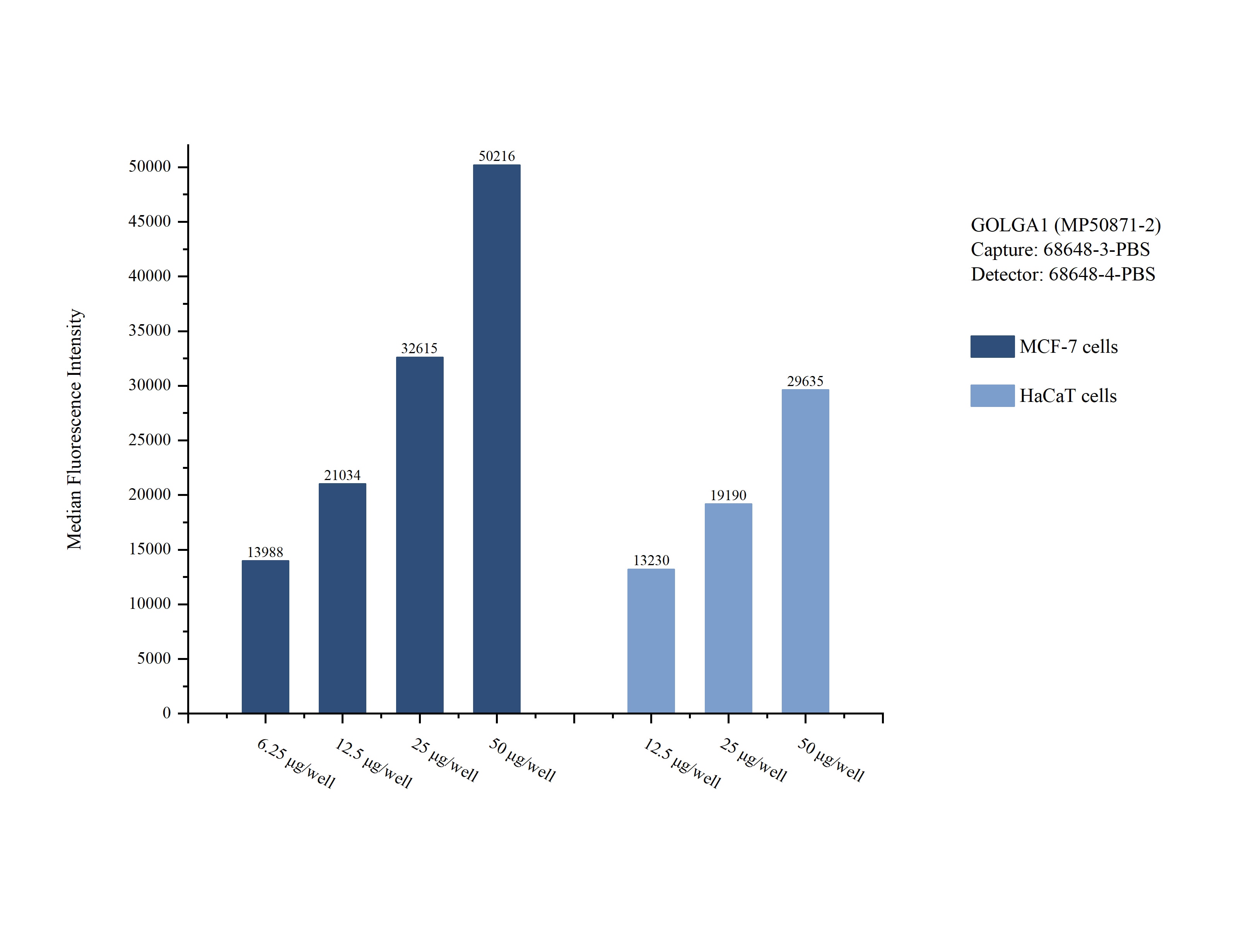 Cytometric bead array sample test of MP50871-2