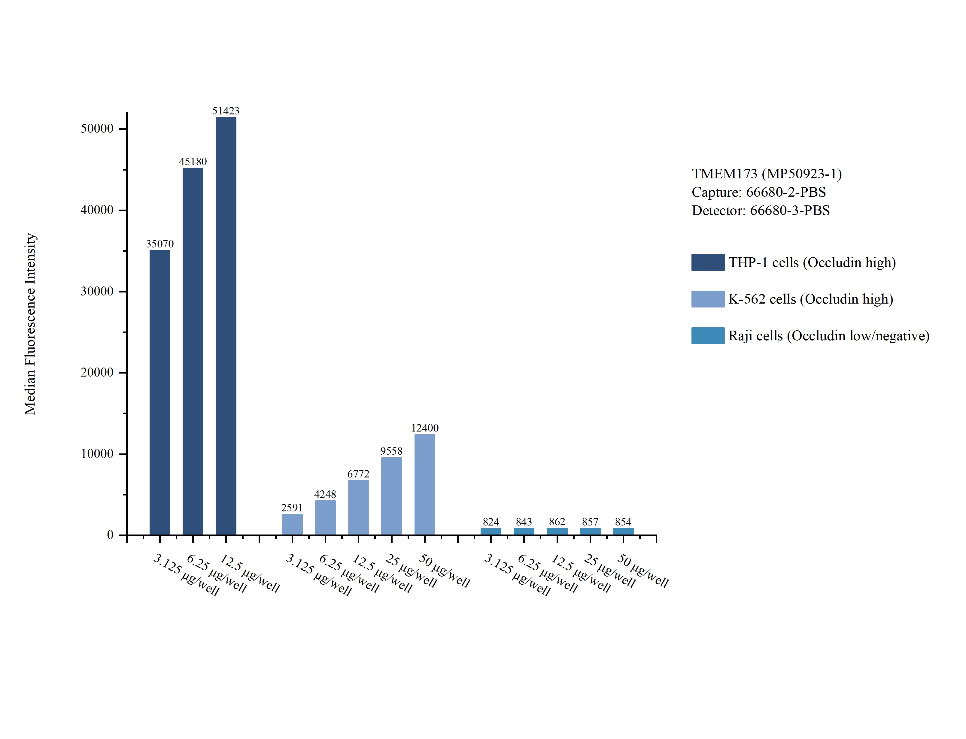 Cytometric bead array sample test of MP50923-1