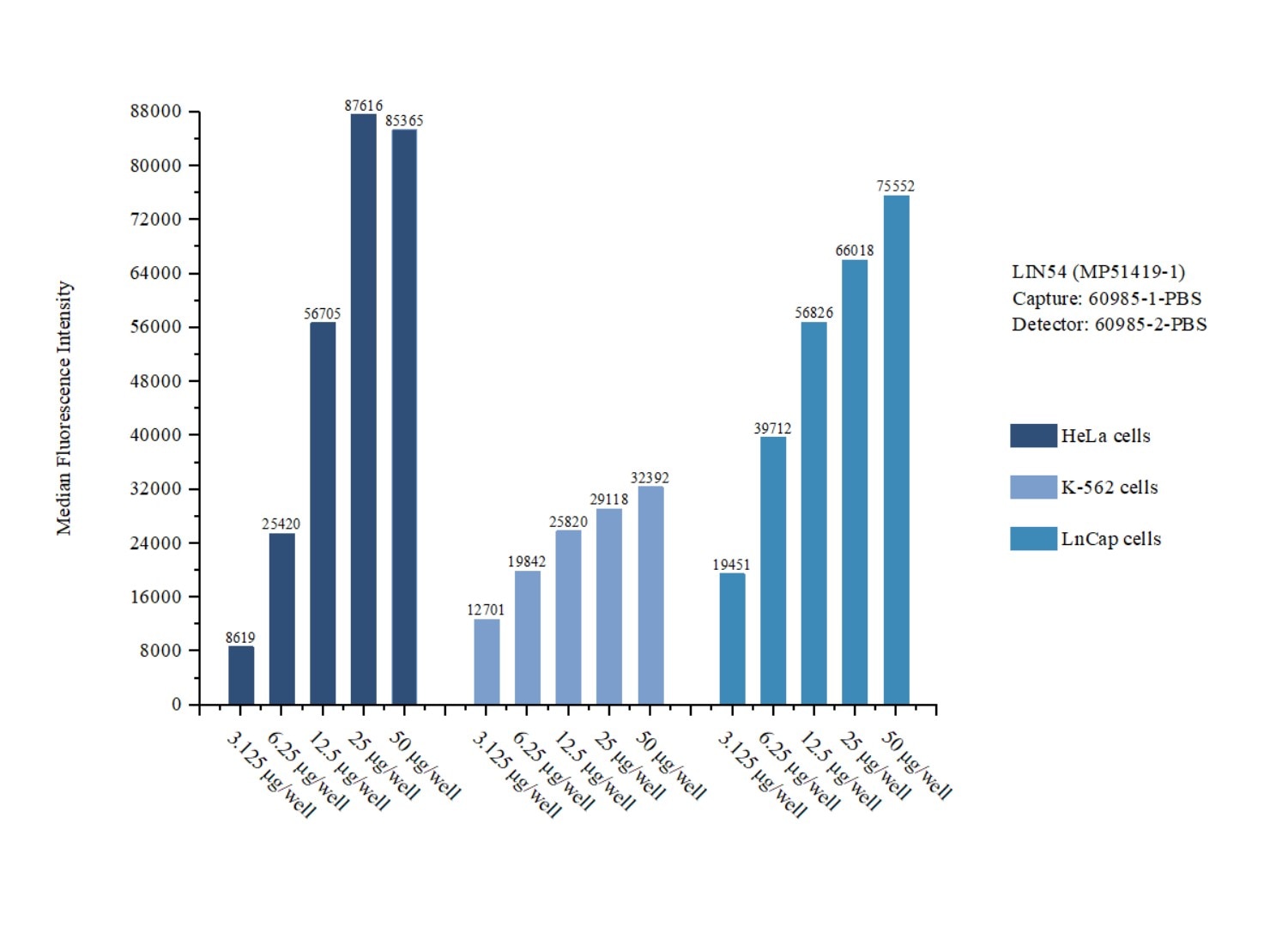 Cytometric bead array sample test of MP51419-1