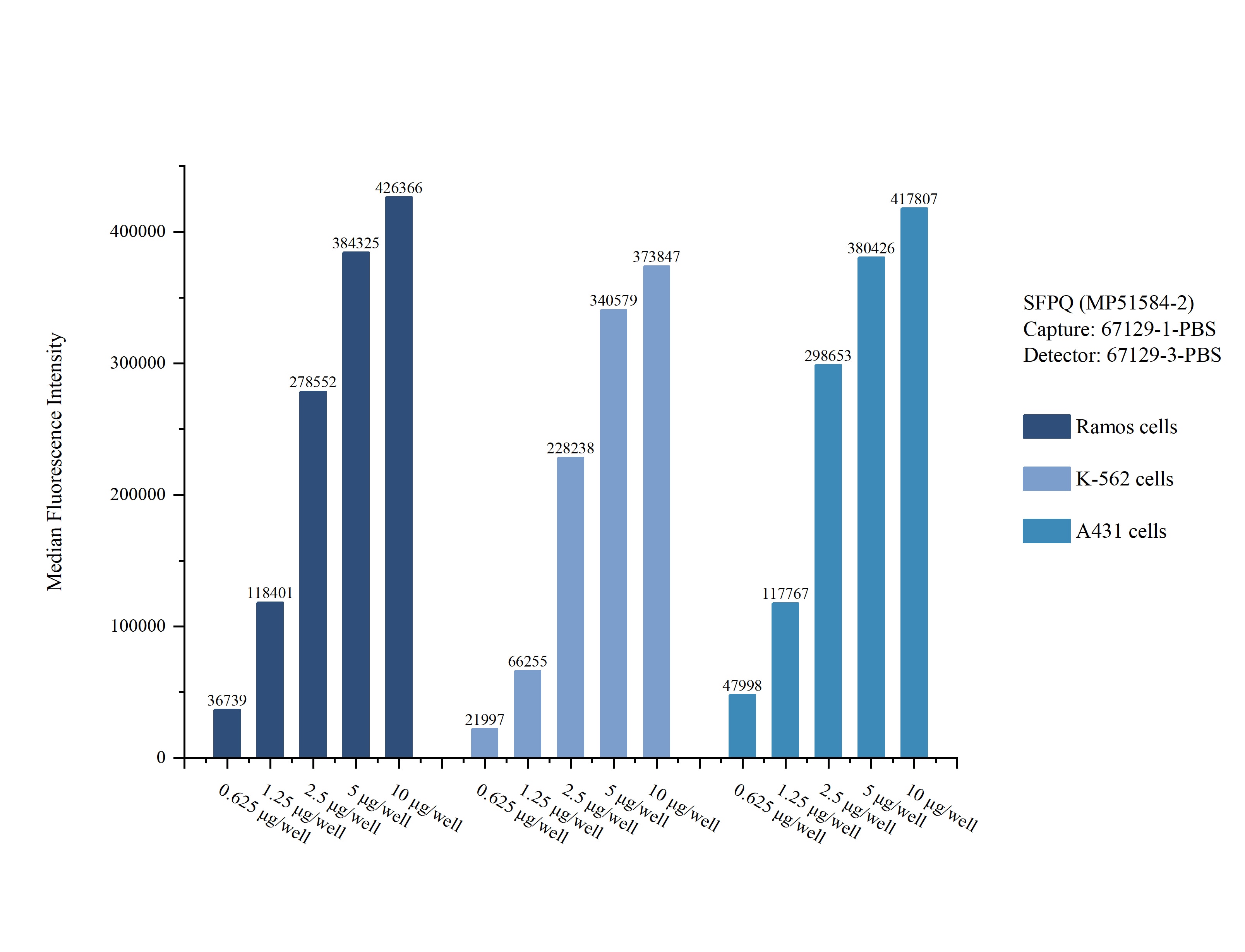 Cytometric bead array sample test of MP51584-2