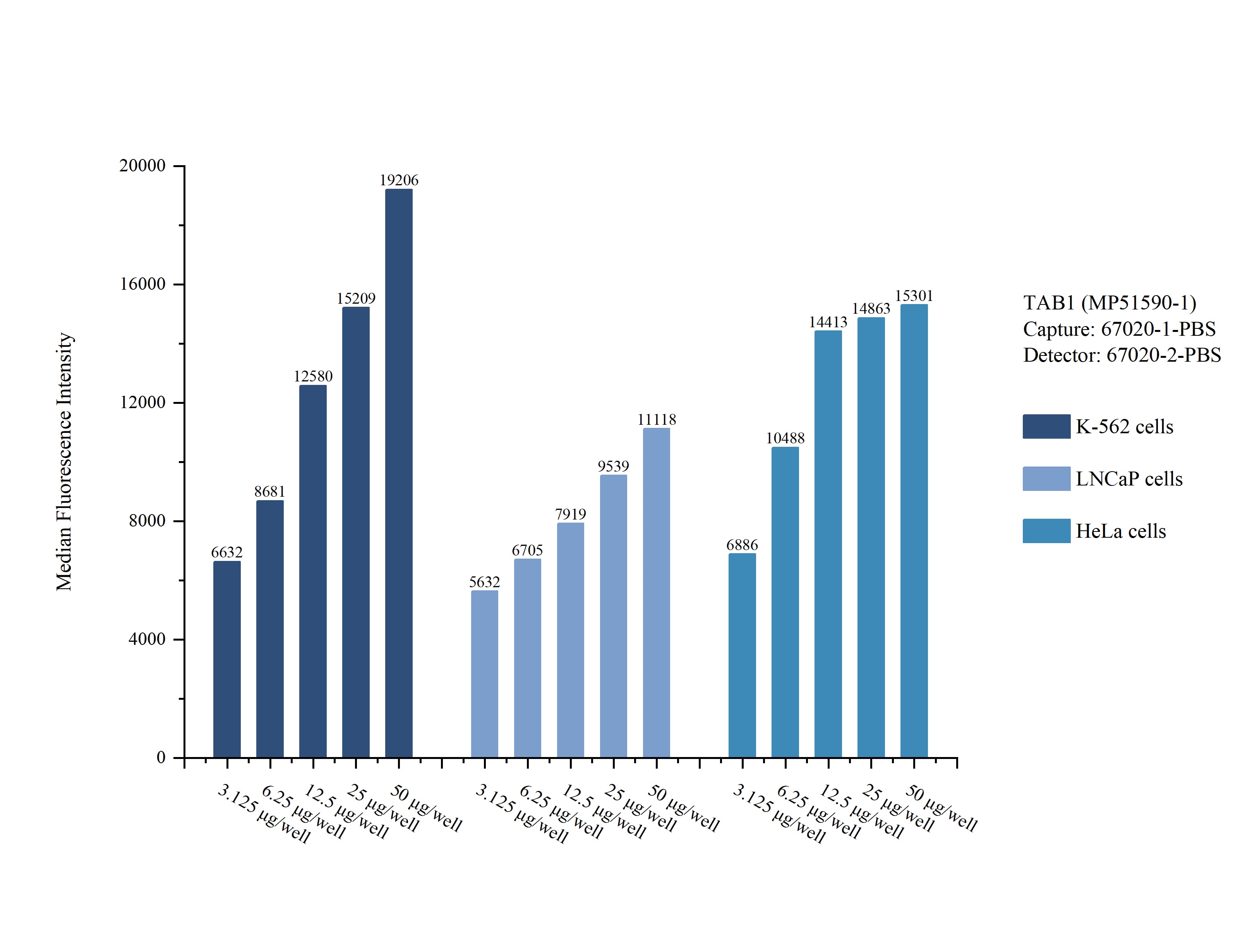 Cytometric bead array sample test of MP51590-1