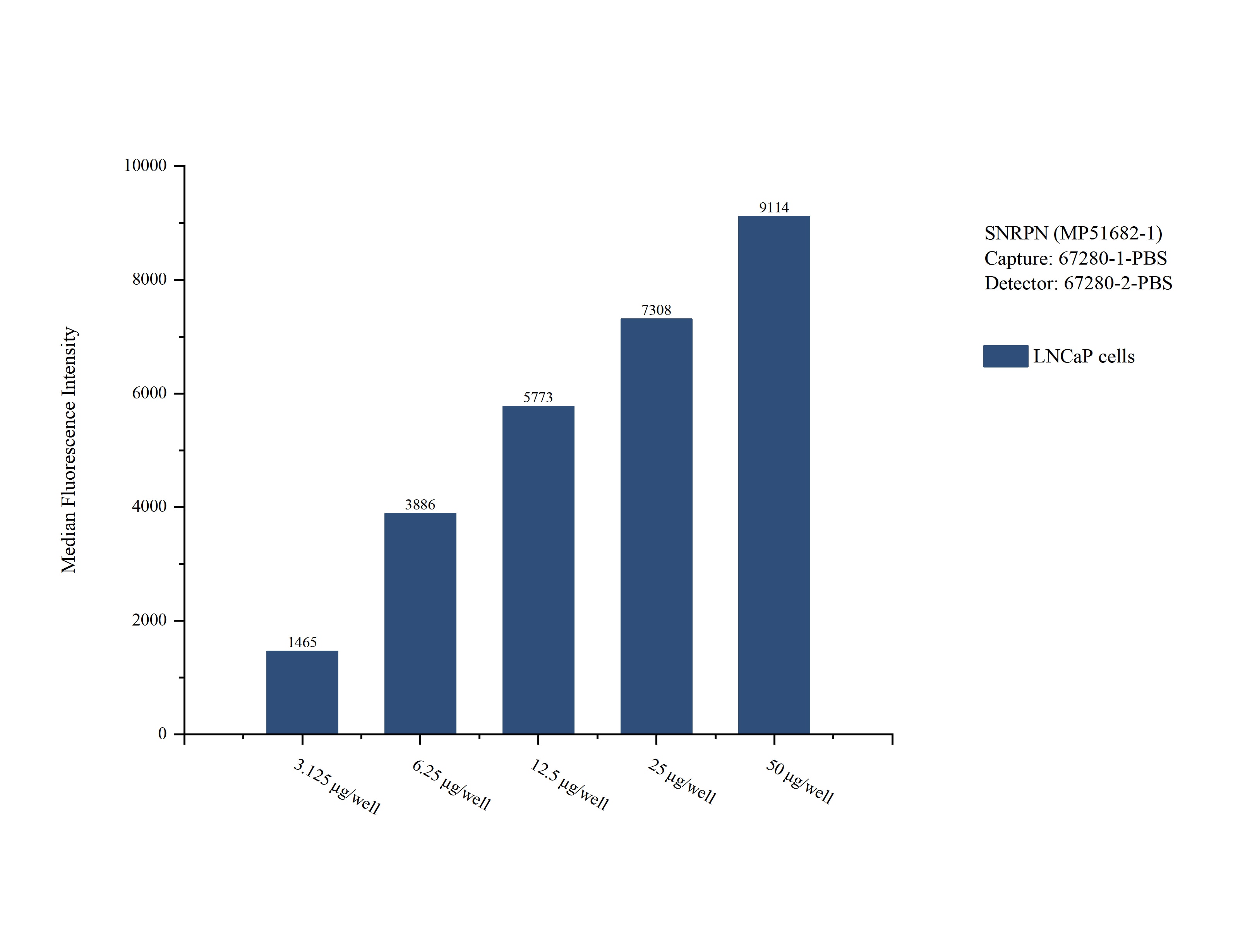 Cytometric bead array sample test of MP51682-1