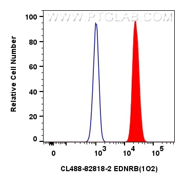 Flow cytometry (FC) experiment of Raji cells using CoraLite® Plus 488-conjugated EDNRB Recombinant an (CL488-82818-2)