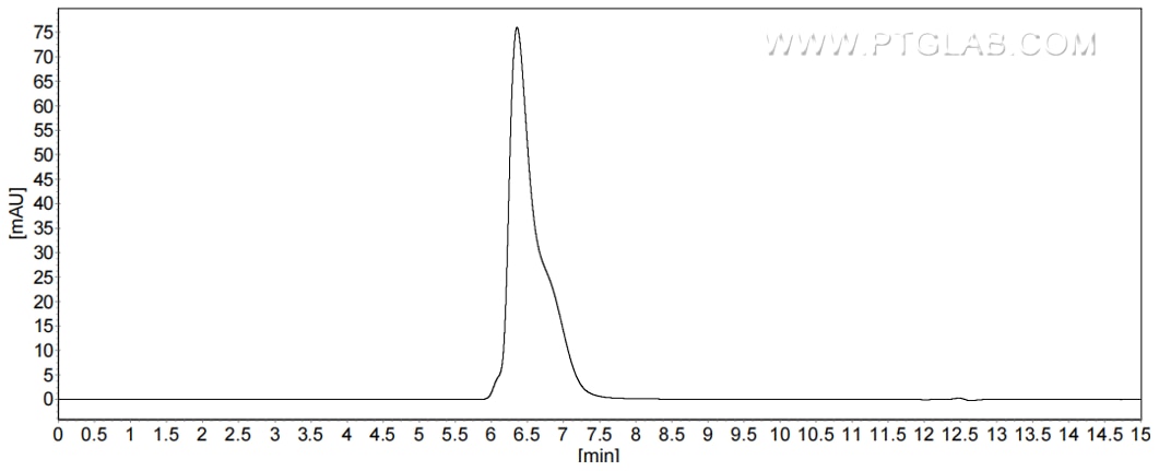The purity of Human NTB-A/SLAMF6 was greater than 90% as determined by SEC-HPLC.