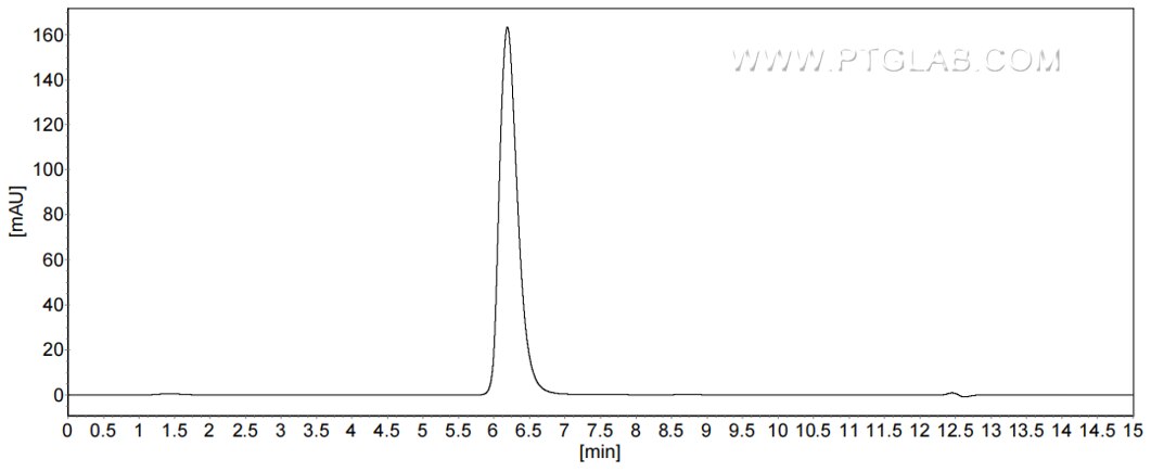 The purity of Human CD34 was greater than 90% as determined by SEC-HPLC.