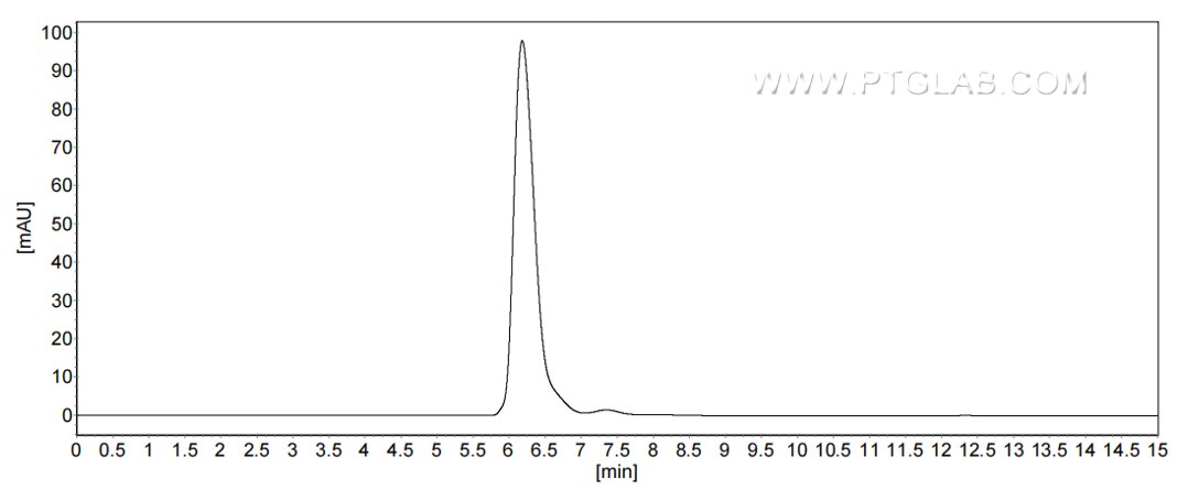The purity of Mouse CD55 was greater than 90% as determined by SEC-HPLC.
