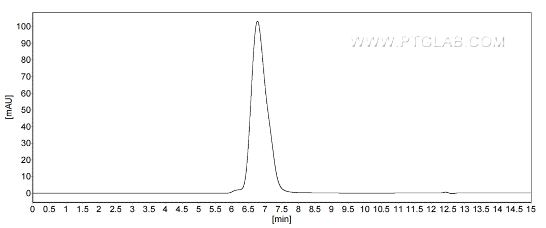 The purity of Human Glycophorin A was greater than 90% as determined by SEC-HPLC.
