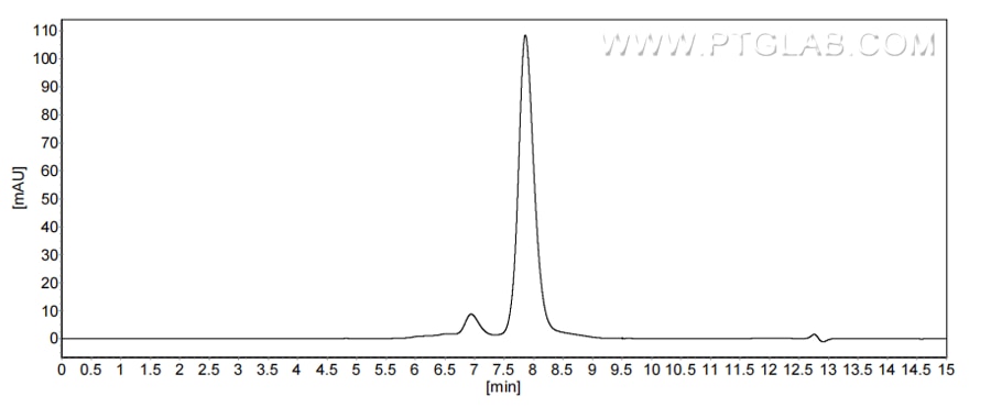 The purity of Mouse CD5L was greater than 90% as determined by SEC-HPLC. The purity of Mouse CD5L was greater than 90% as determined by SEC-HPLC.