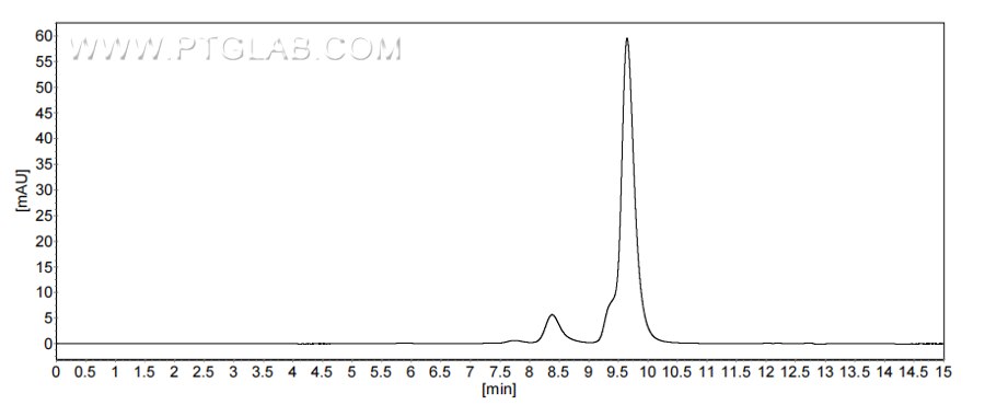 The purity of Mouse Beta-2-Microglobulin was greater than 90% as determined by SEC-HPLC.