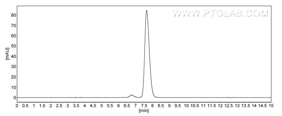 The purity of Canine MCP-1/CCL2 was greater than 90% as determined by SEC-HPLC.