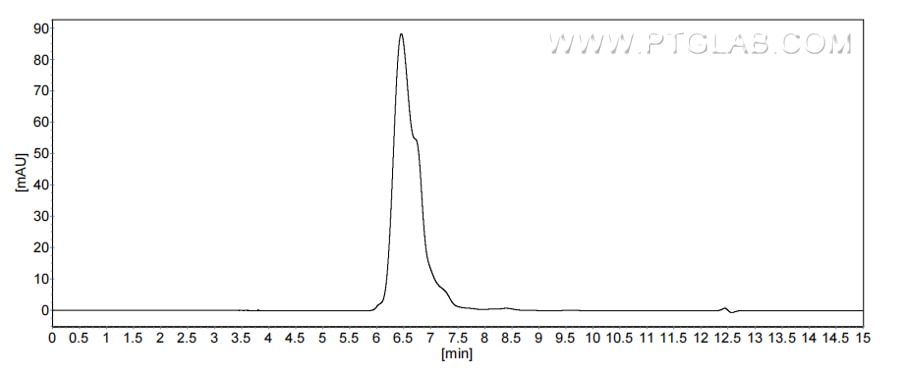 The purity of  Human Podoplanin was greater than 90% as determined by SEC-HPLC.