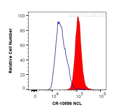 Flow cytometry (FC) experiment of HeLa cells using Cardinal Red™-conjugated NCL Polyclonal antibody (CR-10556)