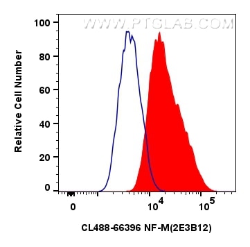 Flow cytometry (FC) experiment of PC-12 cells using CoraLite® Plus 488-conjugated human NF-M Monoclona (CL488-66396)