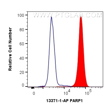 Flow cytometry (FC) experiment of K-562 cells using PARP1 Polyclonal antibody (13371-1-AP)