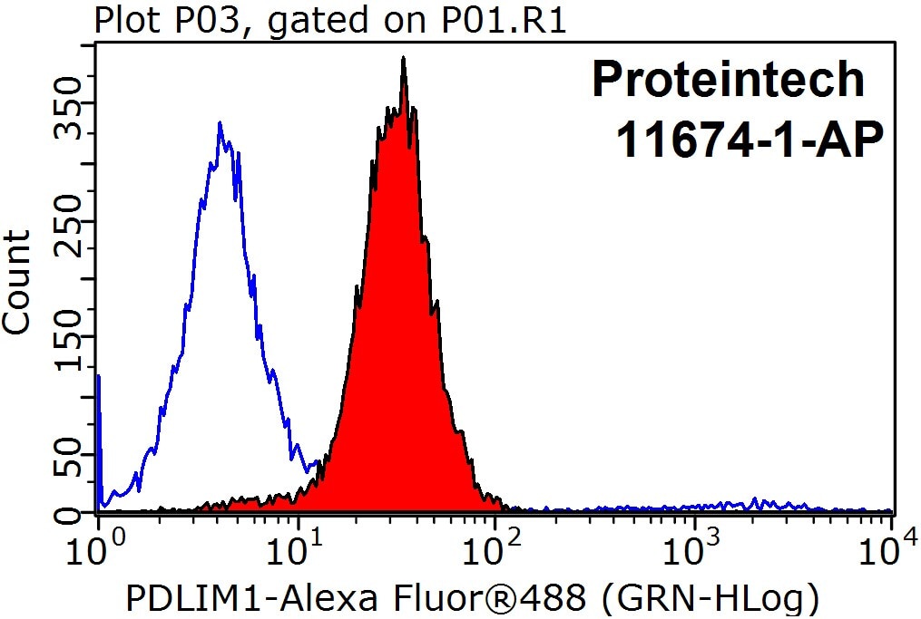 FC experiment of MCF-7 using 11674-1-AP