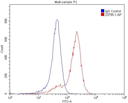Flow cytometry (FC) experiment of SH-SY5Y cells using PLXNB1 Polyclonal antibody (23795-1-AP)