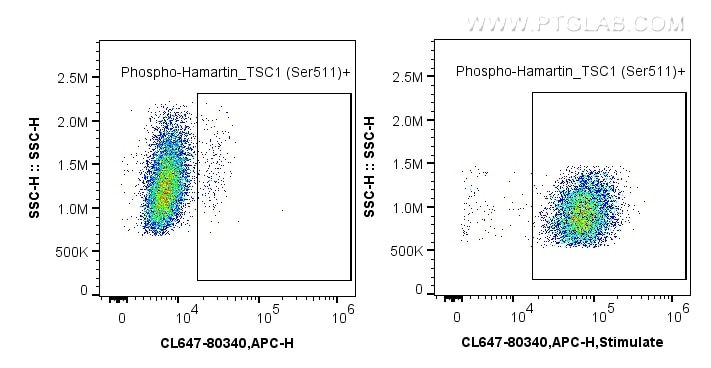 FC experiment of HeLa using CL647-80340