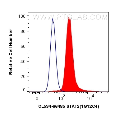Flow cytometry (FC) experiment of Ramos cells using CoraLite®594-conjugated STAT2 Monoclonal antibody (CL594-66485)