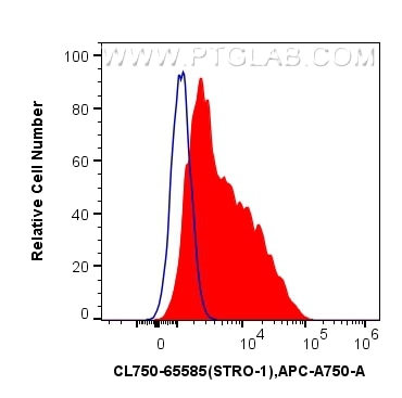 Flow cytometry (FC) experiment of Human Bone marrow mesenchymal stromal cells using CoraLite® Plus 750 Anti-Human STRO-1 (STRO-1) Mous (CL750-65585)