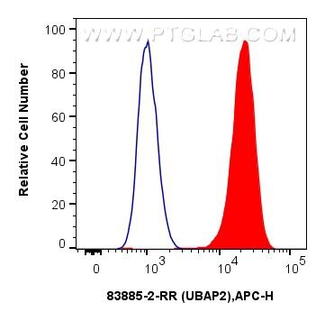Flow cytometry (FC) experiment of U-2 OS using UBAP2 Recombinant antibody (83885-2-RR)