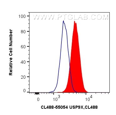 FC experiment of HEK-293 using CL488-55054