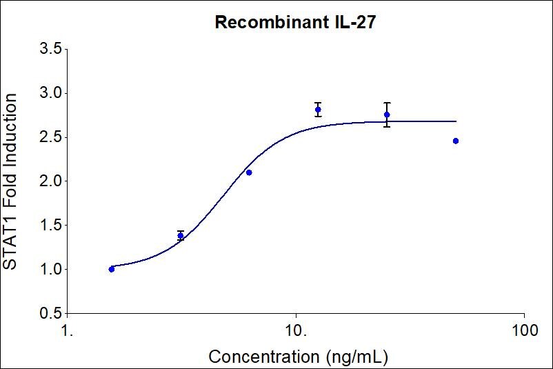 The activity was determined by the dose-dependent phosphorylation of Stat1 in human liver hepatocellular carcinoma HepG2 cells.